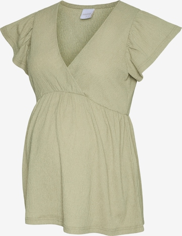 MAMALICIOUS Shirt 'MLCaileen Tess' in Groen: voorkant