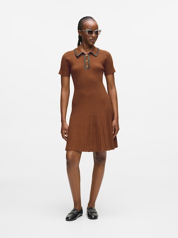 Karl Lagerfeld - Vestido de punto en marrón