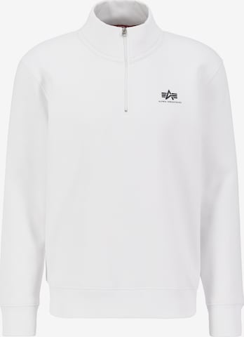 ALPHA INDUSTRIES Sweatshirt in Weiß: predná strana