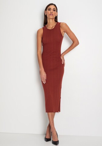 HECHTER PARIS Knitted dress in Red