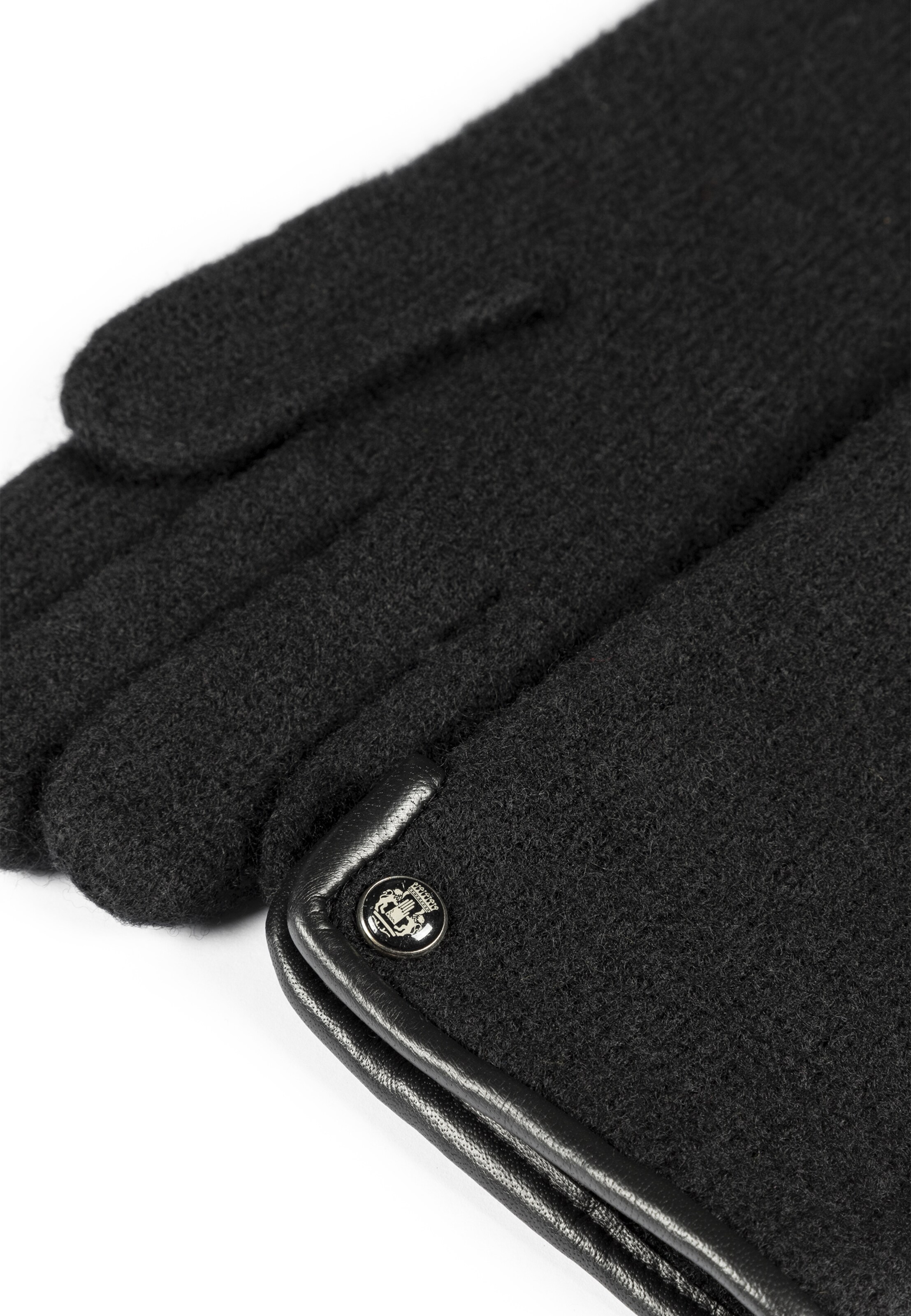 Roeckl Strickhandschuhe 'KLASSISCHER WALKHANDSCHUH' in Schwarz