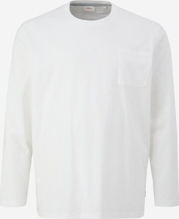 s.Oliver Men Big Sizes Shirt in White: front