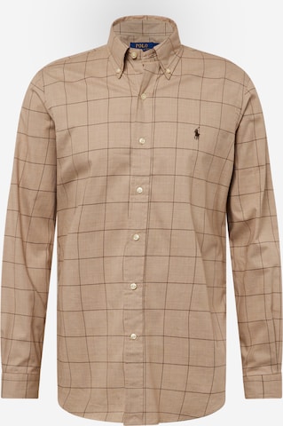 Regular fit Camicia di Polo Ralph Lauren in marrone: frontale