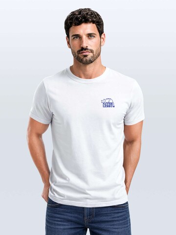 Neverless Shirt 'Cat Coffee' in White