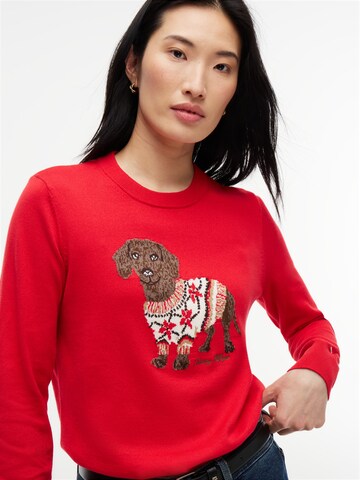TOMMY HILFIGER Пуловер в червено