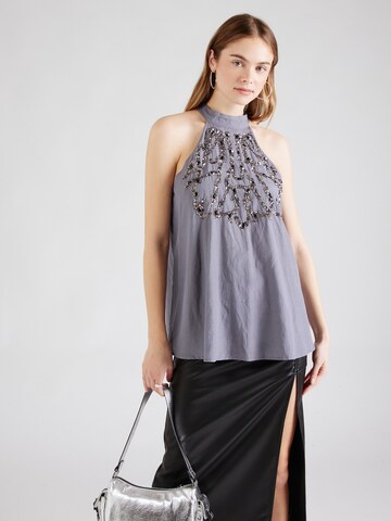 River Island Blouse in Grey: front