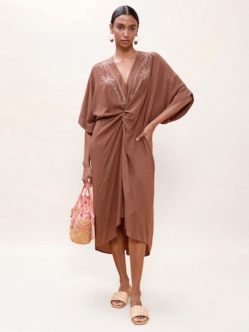 Robe Lola Casademunt en marron : devant