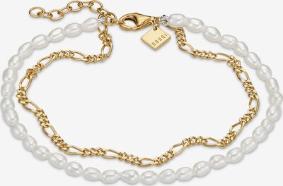 QOOQI Armband in gold / perlweiß, Produktansicht