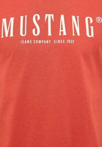 MUSTANG T-Shirt 'Austin ' in Rot