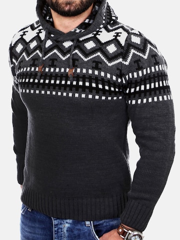 Reslad Pullover 'RS3013' in Grau: Vorderseite