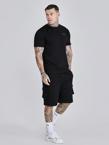 SikSilk Regular Trousers in Black
