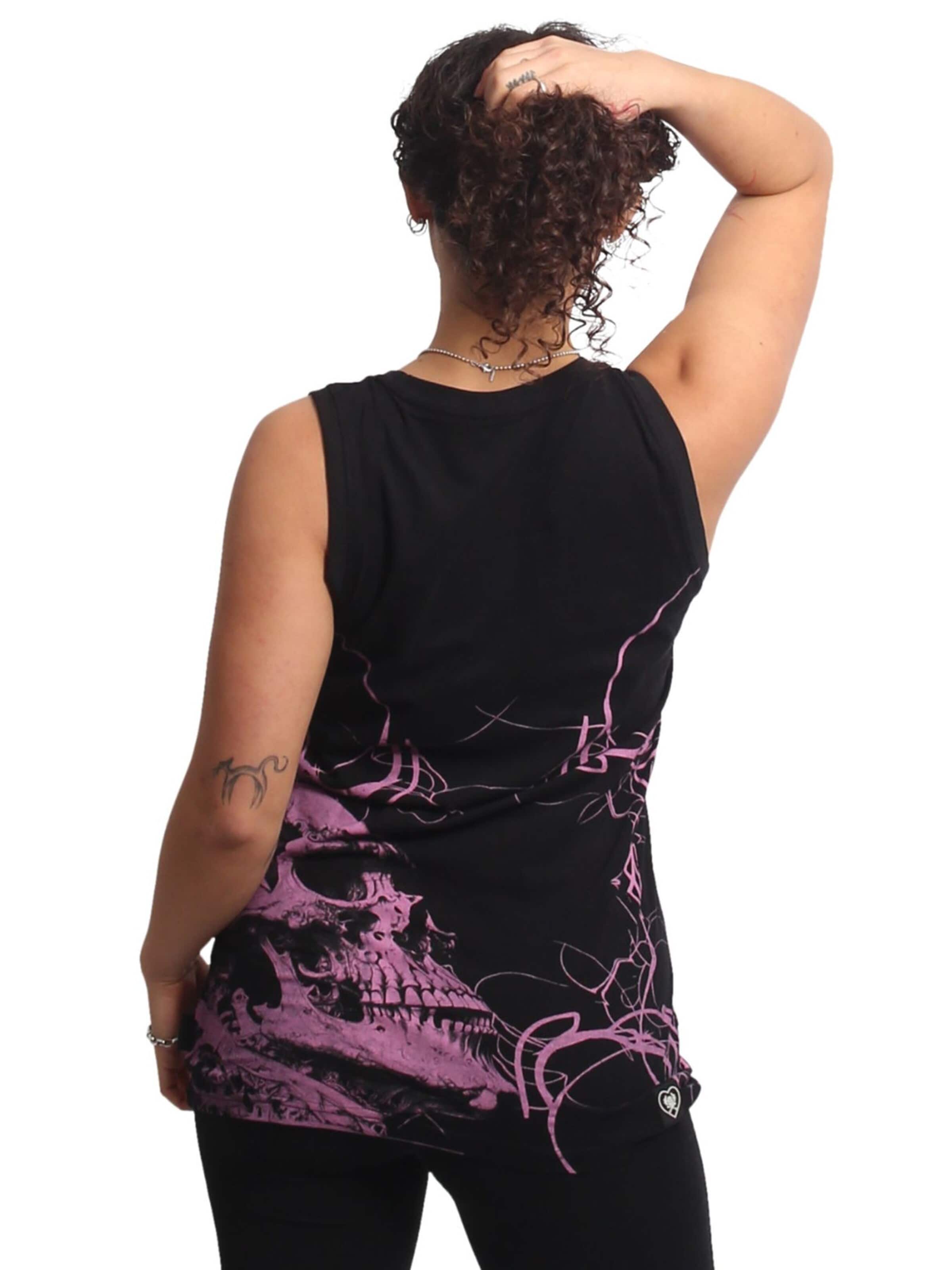 Yakuza Top 'Pareidolia' in Black