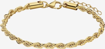 Lucardi Armband 'Glitzerndes Basic' in Gold: Vorderseite