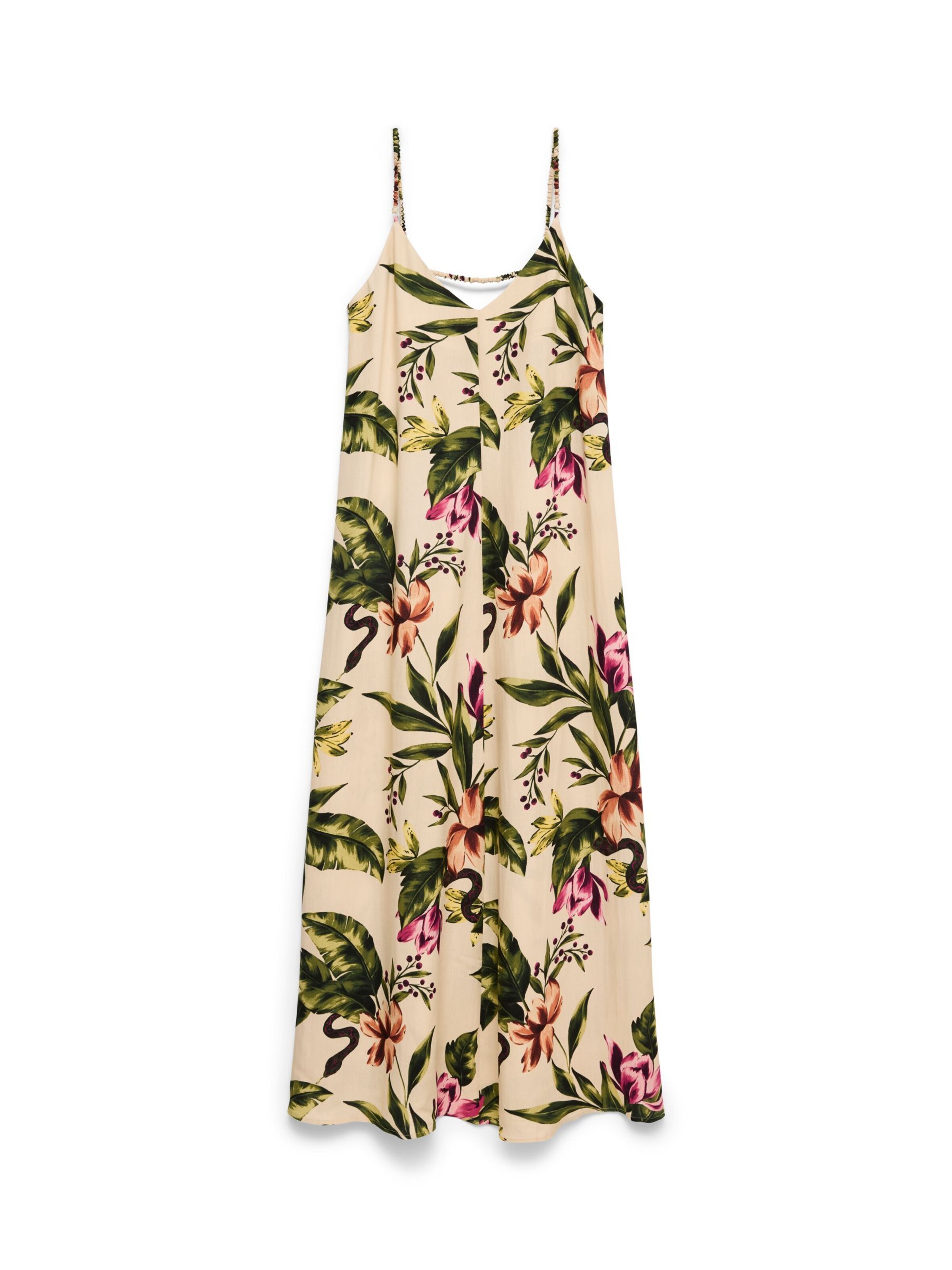 VERO MODA Vestido 'VMLyra' en 38 en beige / verde / rosa, Vista del producto
