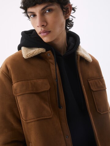 Pull&Bear Between-season jacket in Brown