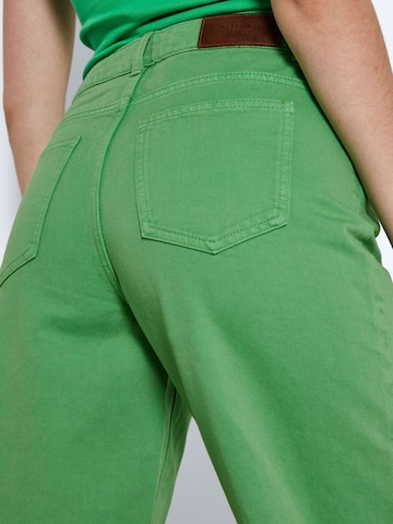 Noisy may Wide Leg Jeans 'Amanda' i grøn