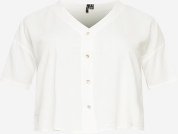 Vero Moda Curve - Blusa 'JESMILO' en blanco: frente