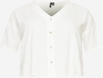 Vero Moda Curve Bluza 'JESMILO' | bela barva: sprednja stran