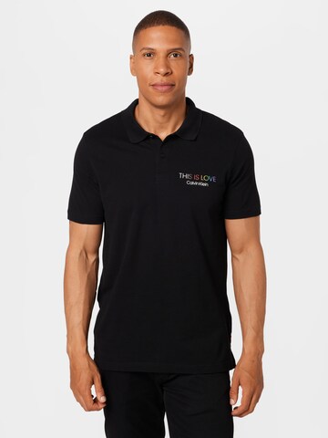 Calvin Klein - Camiseta 'PRIDE LOVE' en negro: frente