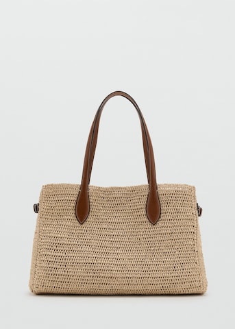 MANGO Shopper in Brown