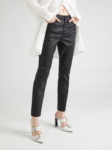 Coupe slim Pantalon COMMA en noir : devant