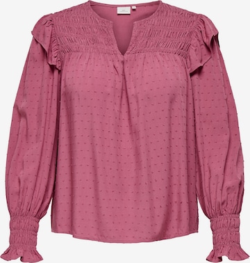 Camicia da donna 'CARLIDA' di ONLY Carmakoma in rosa: frontale