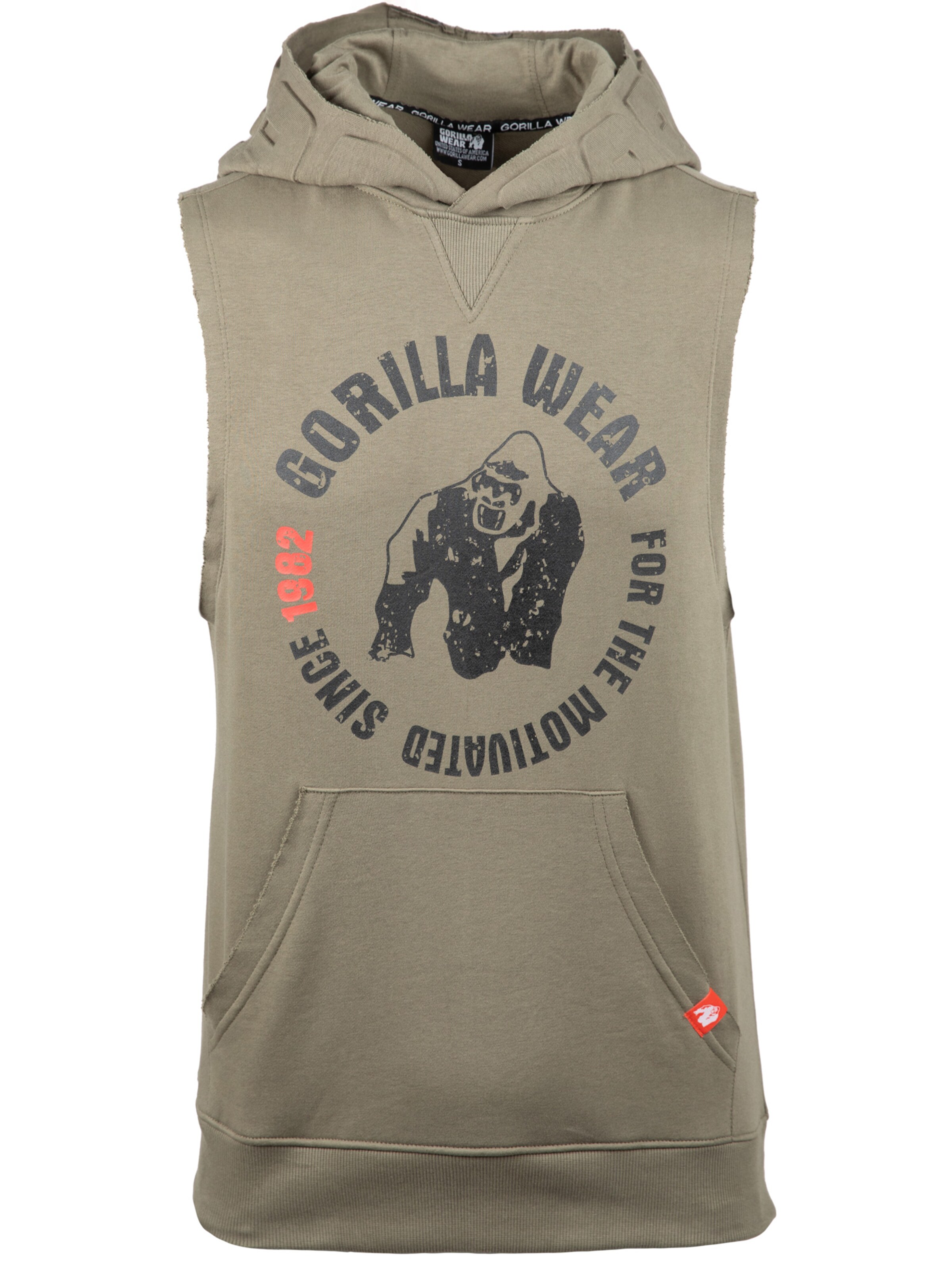 Felpa sportiva 'Marshall' di Gorilla Wear in marrone: frontale
