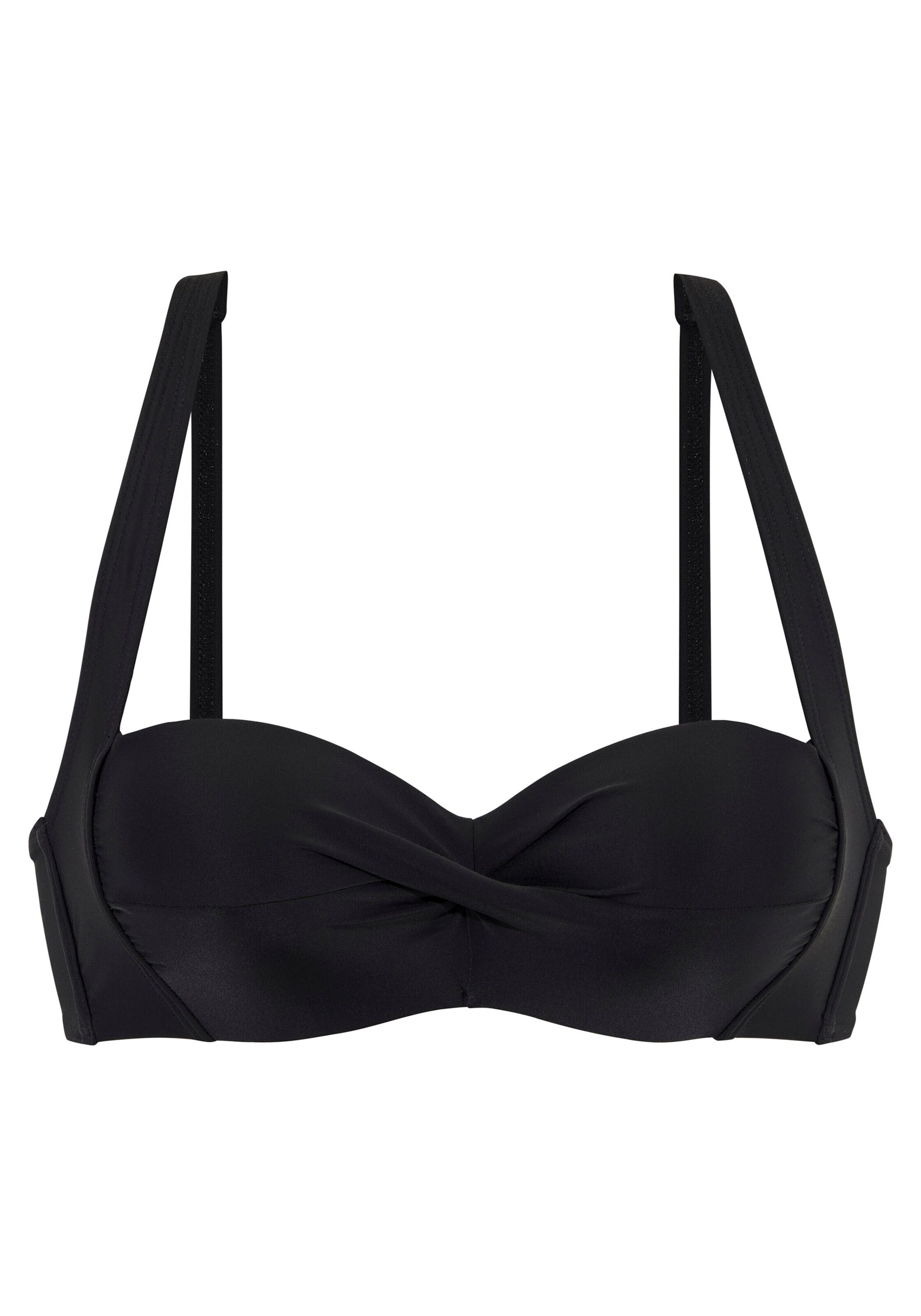 LASCANA Bikinitop in Schwarz: Vorderseite
