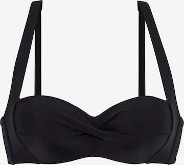 LASCANA Bandeau Bikini top in Black: front