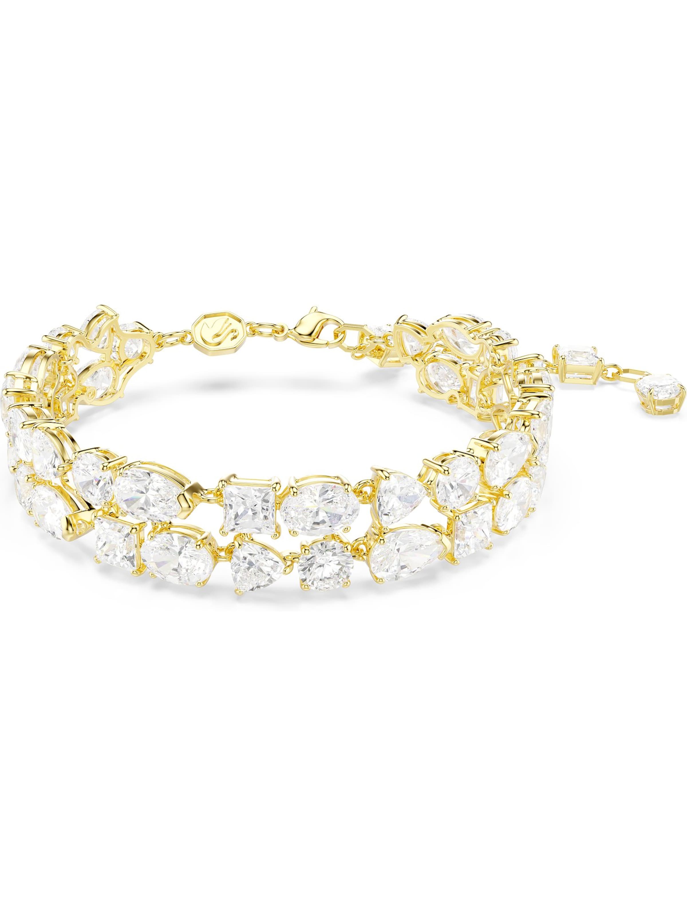 Bracelet Swarovski en blanc : devant