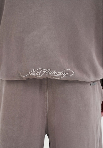 Ed Hardy Sweatshirt 'Battle Dragon' i grå