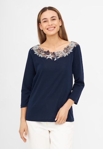 TOOche Blouse 'Marina' in Blauw: voorkant