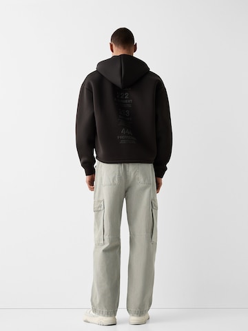 Bershka Loosefit Hose in Grün