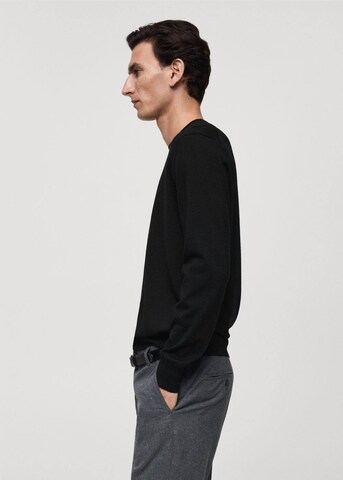 MANGO MAN Pullover 'Willy' in Schwarz