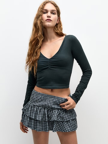 Pull&Bear Tričko - Zelená: predná strana