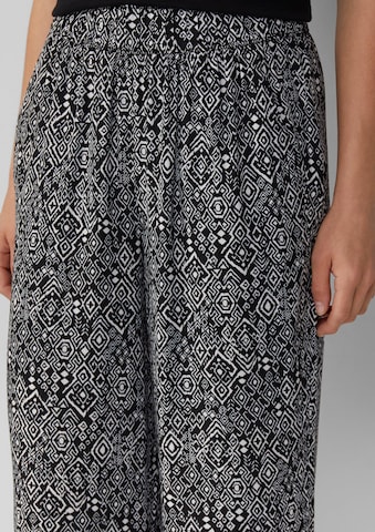 s.Oliver Wide leg Broek in Zwart