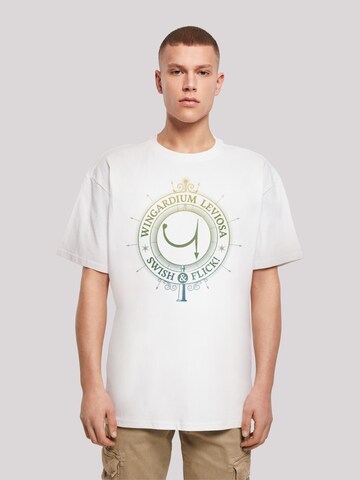 T-Shirt 'Harry Potter Wingardium Leviosa Spells Charms' F4NT4STIC en blanc : devant