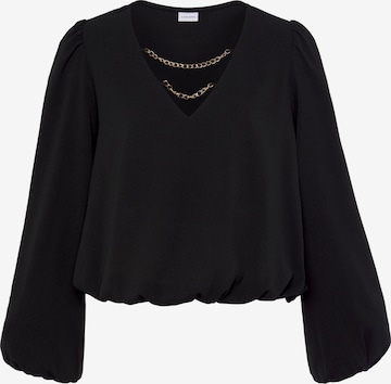 LASCANA Blouse in Black: front