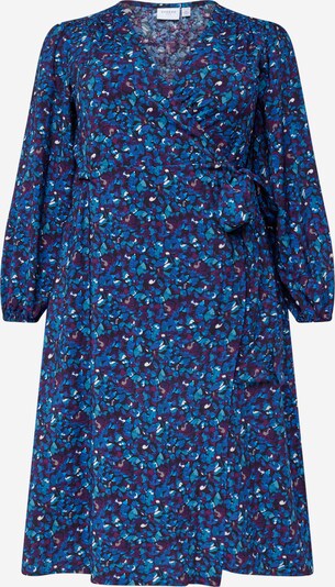 EVOKED Kleid 'VIZUGO WILO' in kobaltblau / azur / burgunder / weiß, Produktansicht