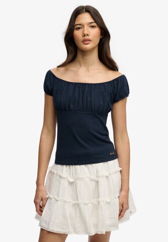 T-shirt 'Athletic Essentials' Superdry & Co en bleu : devant