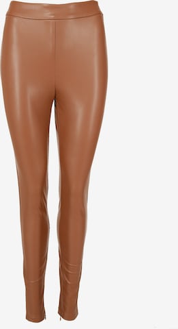 Maze Skinny Pants in Brown: front