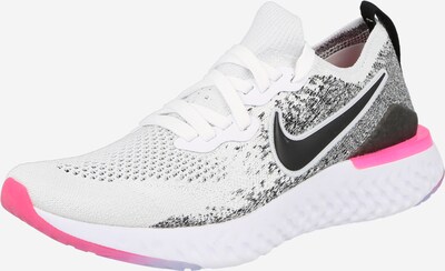 NIKE Tenisice za trčanje 'Epic React Flyknit 2' u roza / crna / bijela, Pregled proizvoda