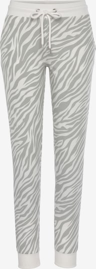 Kelnės iš LASCANA, spalva – pilka / natūrali balta, Prekių apžvalga