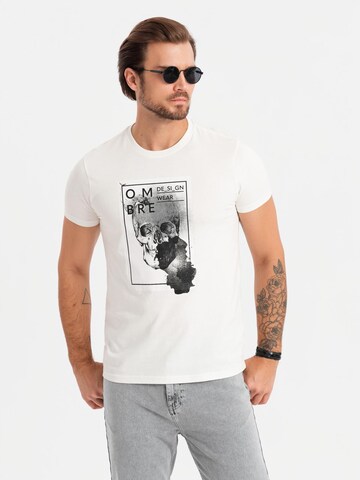 Ombre Shirt in White: front