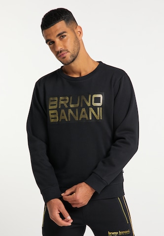 BRUNO BANANI Sweatshirt 'Watson' in Zwart: voorkant