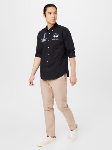 La Martina Regular fit Button Up Shirt in Black