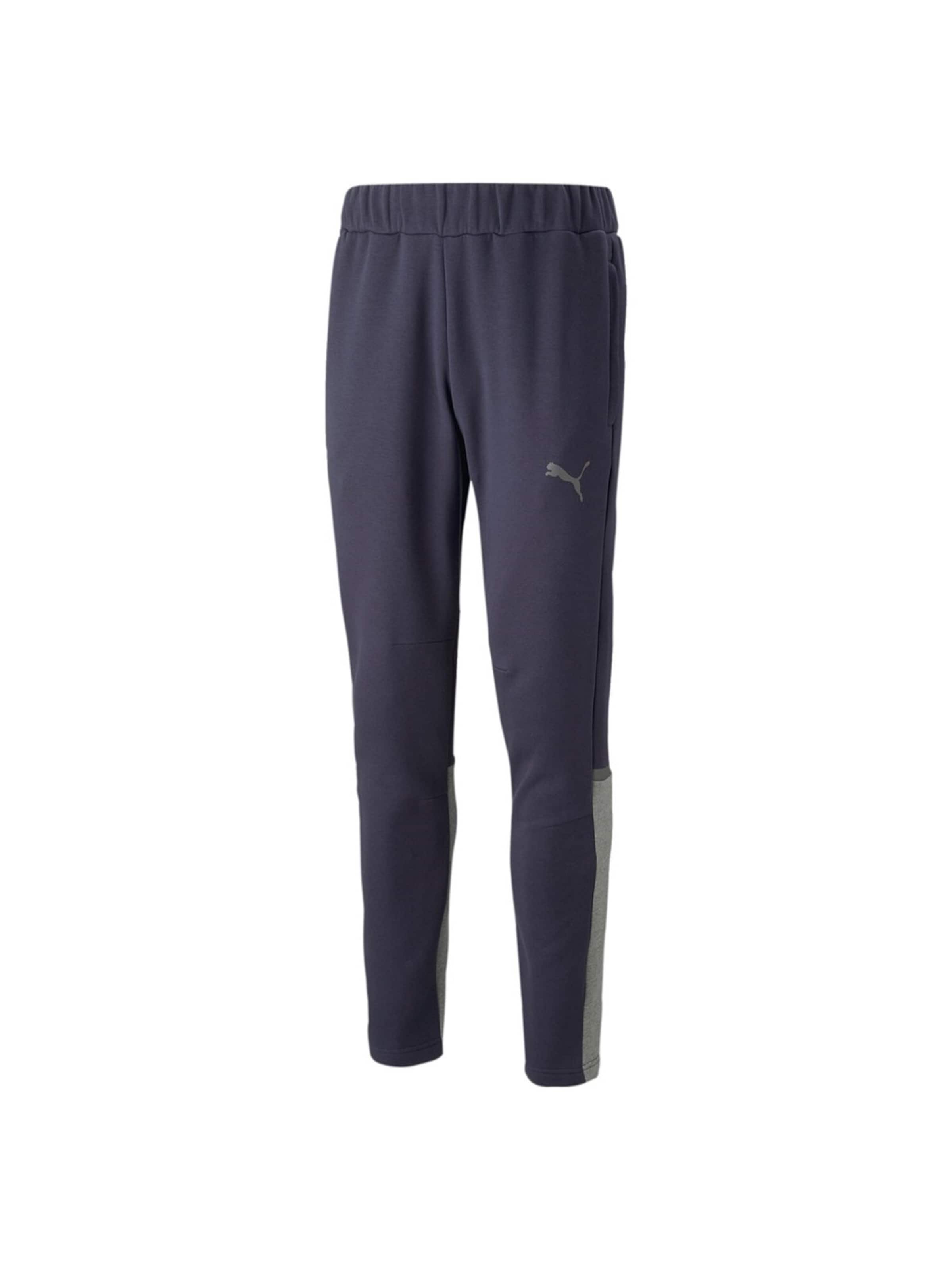 PUMA Tapered Sportsbukser 'Team Cup' i blå: forside
