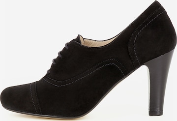 EVITA Schnürpumps 'MARIA' in Schwarz: Vorderseite