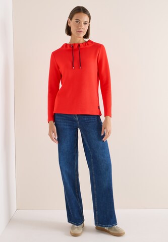 CECIL Sweatshirt 'Piquée' in Orange