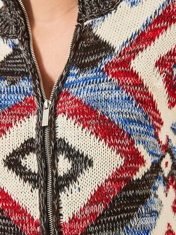 Bianco Lucci Gebreid vest in Gemengde kleuren